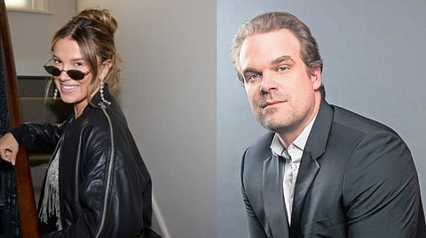 Millie Bobby Brown and David Harbour