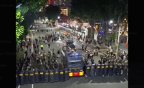 Twenty-four protesters were arrested, Fatkul Khoir, a coordinator at rights group KontraS Surabaya, told AFP on Saturday.