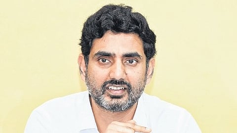 Minister for IT Nara Lokesh.