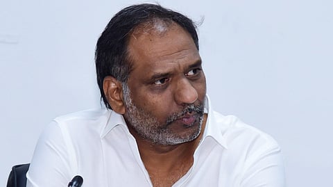 Energy minister Gottipati Ravikumar during a review meeting on road accidents on Friday.