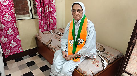 The lone Muslim face in the Madhya Pradesh BJP, Bilkis Jahan.