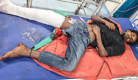 Accused Rupesh was shot in the knee after he allegedly attacked a police team and attempted to escape.