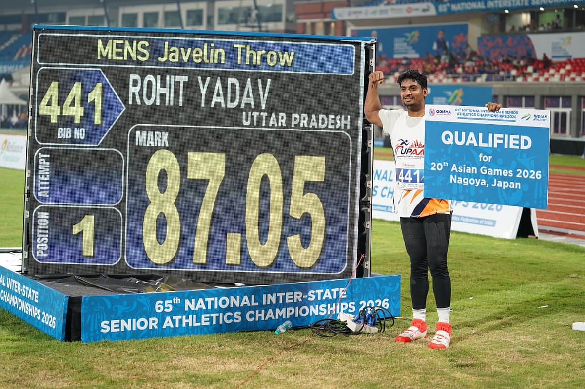 Rohit bags javelin gold, qualifies for 2026 Asian Games