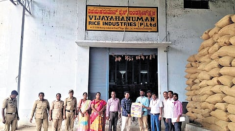 Members of the joint task force rescue child labourers and adolescents during a raid in Ballari district on Sunday.