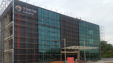 P4 Startup Kadapa Entrepreneurship Centre which is nearing completion. 