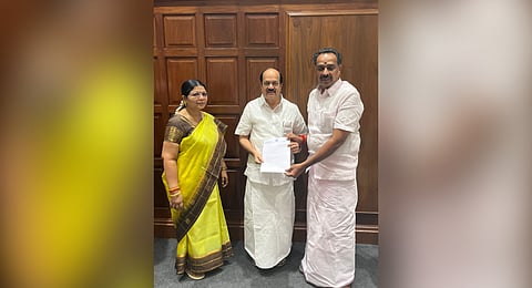 AIADMK MLA and former minister, MR Vijayabhaskar, resigned as a member of the State Assembly on Monday
