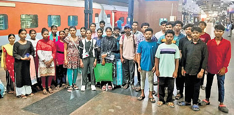 Forty-two migrant workers employed at the seafood unit set to return home after the Jharkhand government arranged train tickets for them on Tuesday 