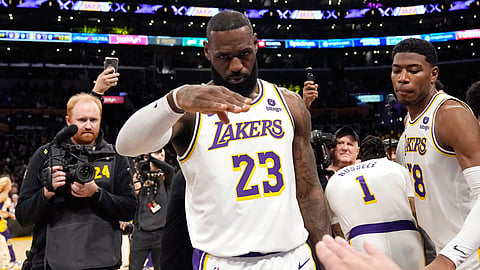 Los Angeles Lakers forward LeBron James.