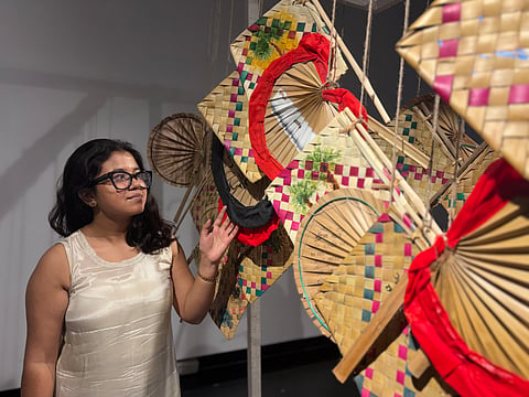 The ‘Remembering Hat Pakha’ installation by artist Abishi Sarkar 