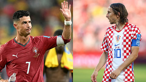 Cristiano Ronaldo (L) and Luka Modric, who won four Champions Leagues in six seasons together at Real Madrid, have long defied Father Time but have shown their age in what will almost certainly be their final flourish on the global stage.