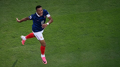 The France captain now has 18 World Cup goals in total, meaning he is just one behind Messi's overall record of 19 -- a mark which 27-year-old Mbappe will keep chasing.