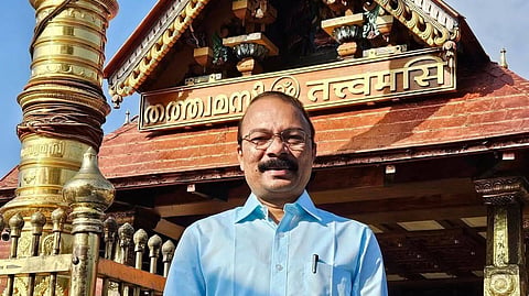 Former Travancore Devaswom Board president P S Prasanth.