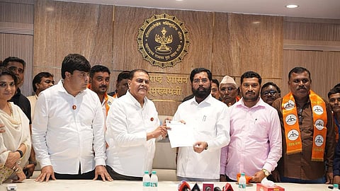 Independent MLC Kiran Sarnaik joins ruling Shiv Sena.