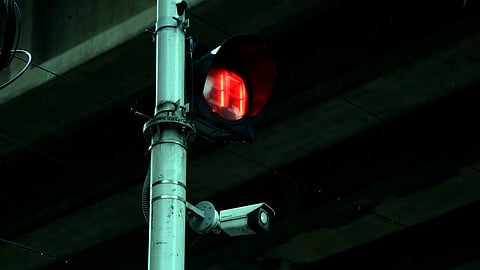 A Smart City CCTV camera at Kadavanthra.