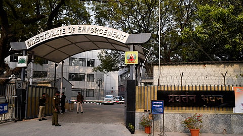 A general view of the Enforcement Directorate (ED) office, in New Delhi.