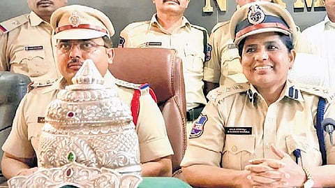 Three held for stealing silver crown, hundi cash from Telangana's Basara temple