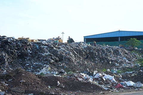 Solid waste management wet waste and dry waste and dumping yard in Tiruppur