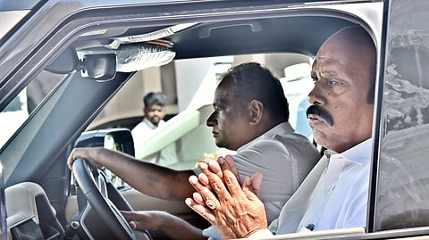 Former DMK minister and Tiruvannamalai MLA E V Velu 