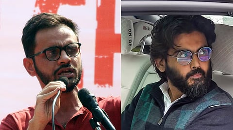 Activists Umar Khalid (L) and Sharjeel Imam (R) have been booked under UAPA on allegations that they were the "masterminds" behind the 2020 riots in northeast Delhi.