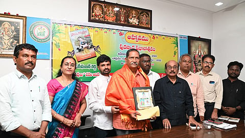 Tirupati-based author RC Krishnaswamy Raju.