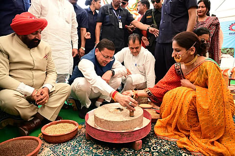 Uttarakhand Governor Lt Gen Gurmit Singh (retd) and CM Pushkar Singh Dhami on Saturday joined the ‘Seva Pakhwada’ at IDPL Ground