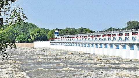 Mukkombu barrage in Tiruchy 
