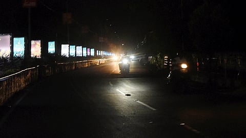 Developed in 2021, walking track on Students Road serves as a recreational space for public. Faulty lights have affected their daily activities.