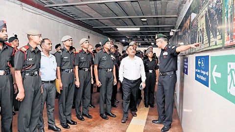 Senior army officers attended the event on Saturday.