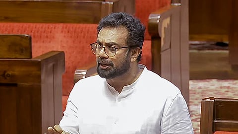 CPI(M) MP John Brittas speaks in Rajya Sabha.