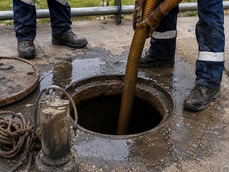 Sahu allegedly entered the sewage tank through a narrow opening following which he felt suffocated. When he cried for help, Jena jumped to rescue him but he too got stuck. 