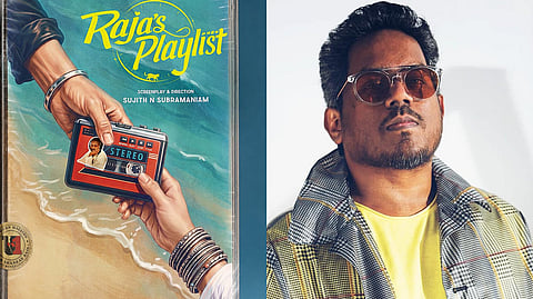 A poster for Raja's Playlist (L) and Yuvan Shankar Raja (R)