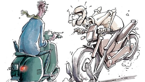 Motorists often take the wrong side to avoid U-turns or save time