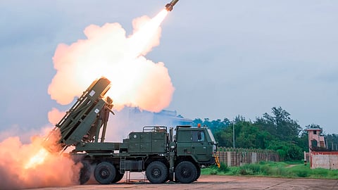 Defence Research and Development Organisation (DRDO) successfully tested the 120-km Pinaka guided rocket for its user-specified minimum range of 60 km.