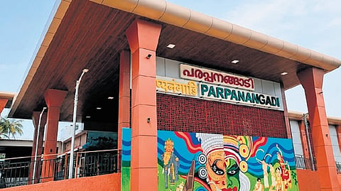 The redeveloped Parappanangadi railway station 