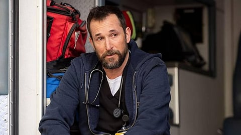 Noah Wyle in a scene from "The Pitt".
