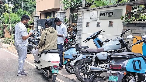 EMO EV assembles batteries from a residential building on a Koramangala bylane, allege residents. This creates security and privacy issues for them, they say 