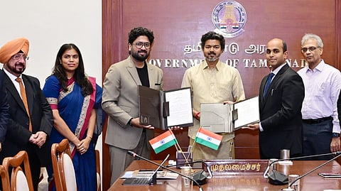 The agreement was signed in the presence of CM C Joseph Vijay at an event convened by the industries department at the secretariat.