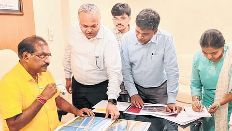 Minister Nimmala Ramanaidu reviews designs of Polavaram tourism hub with Japanese agency.