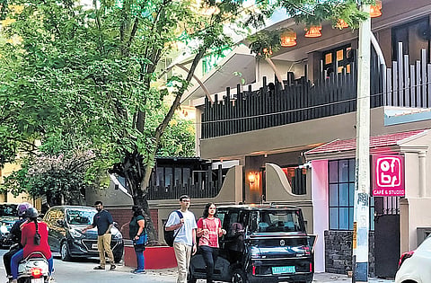 A cafe in Jayanagar 7th Block is the only commercial establishment in the entire residential area.