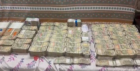 Over ₹1.5 crore in cash among other assets recovered from deputy director of survey and land records Sunkari Narahari Rao's residence in a raid in Hyderabad last month 