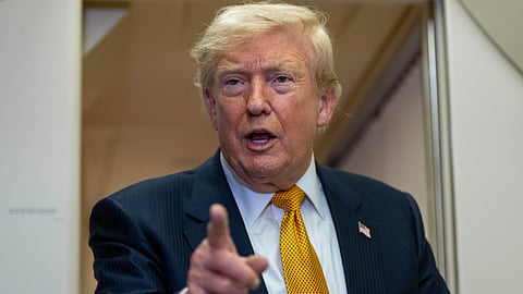 President Donald Trump speaks 