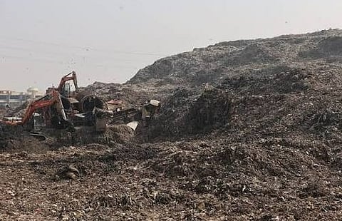 After the waste is scientifically processed, what’s left behind is a black, soil-like material