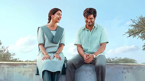 Dulquer Salmaan and Pooja Hegde in Sri Sri