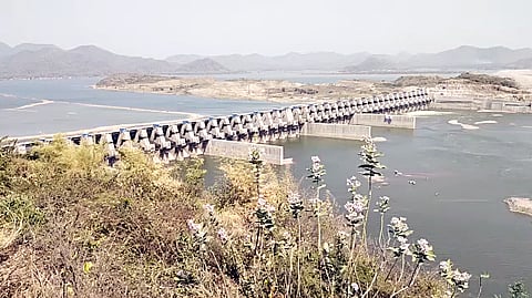 A view of the Polavaram project in the East Godavari district.