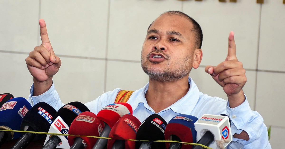 Akhil Gogoi calls Assam govt's pushback strategy to deport alleged illegal immigrants 'fake'