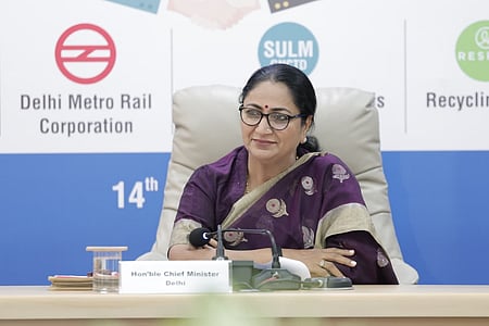 Delhi CM Rekha Gupta.