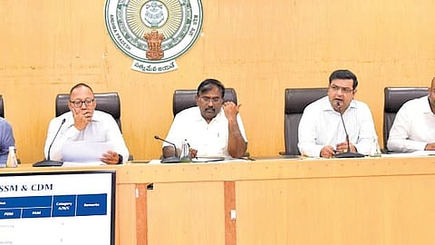 Chief Secretary G. Sai Prasad on Monday chaired a high-level meeting with Secretaries and Heads of Departments at the State Secretariat to review preparations for the second phase of the State governments Direct Recruitment Job Calendar. 
