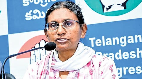 AICC Telangana in-charge Meenakshi Natarajan.
