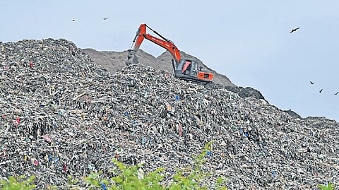 20 acres of land has been reclaimed at Ghazipur site through bio-mining.