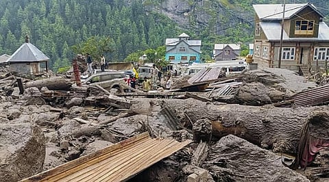 According to officials, 20-25 houses and 41 shops were damaged in the flash flood. 
